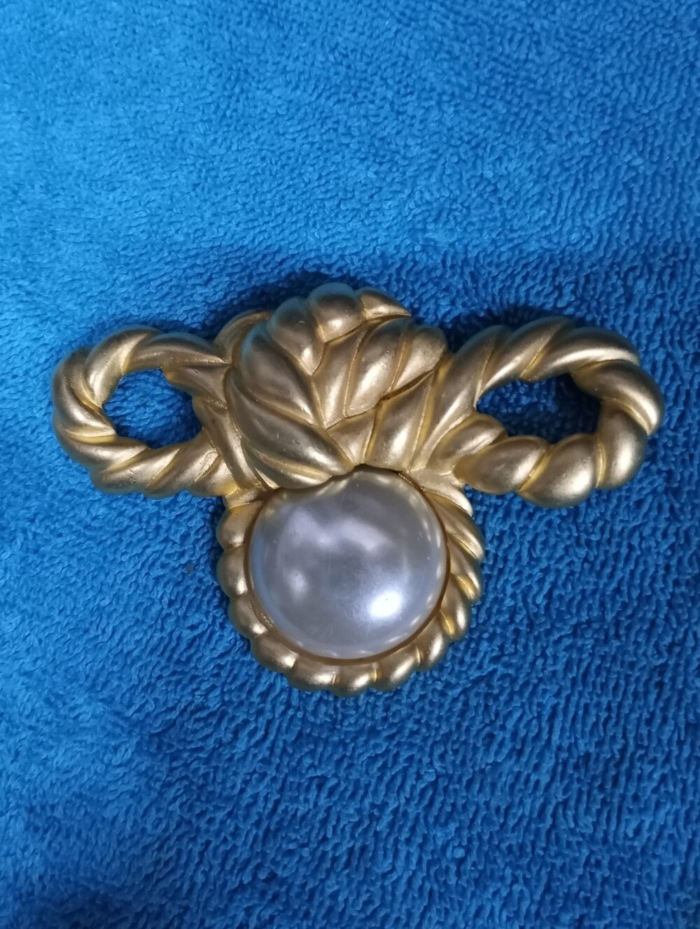 Gold-Tone Faux Pearl Statement Brooch - Women's Jewelry